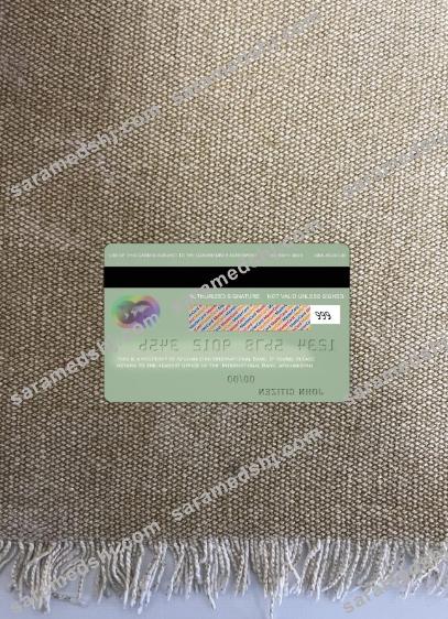 Afghanistan International bank mastercard photolook back